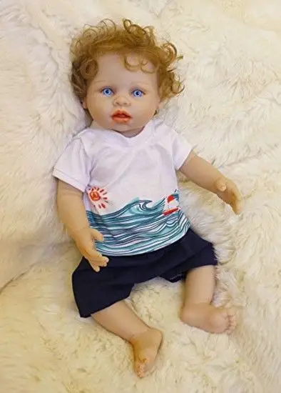 Reborn реалиста детские куклы дети Oumeinuo 18 &quotреалистичные всего тела силикона Baby Doll