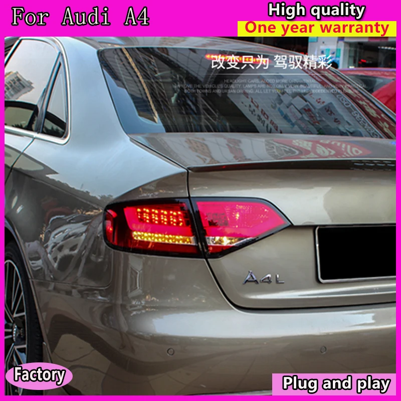 

Car Styling Tail Lamp for Audi A4 Tail Lights 2009 --2012 for A4 Rear Light DRL+Turn Signal+Brake+Reverse