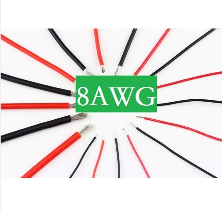 Силиконовая проволока DIY 8 AWG 8AWG #8 силиконовая калибра Гибкая аксессуары|spare
