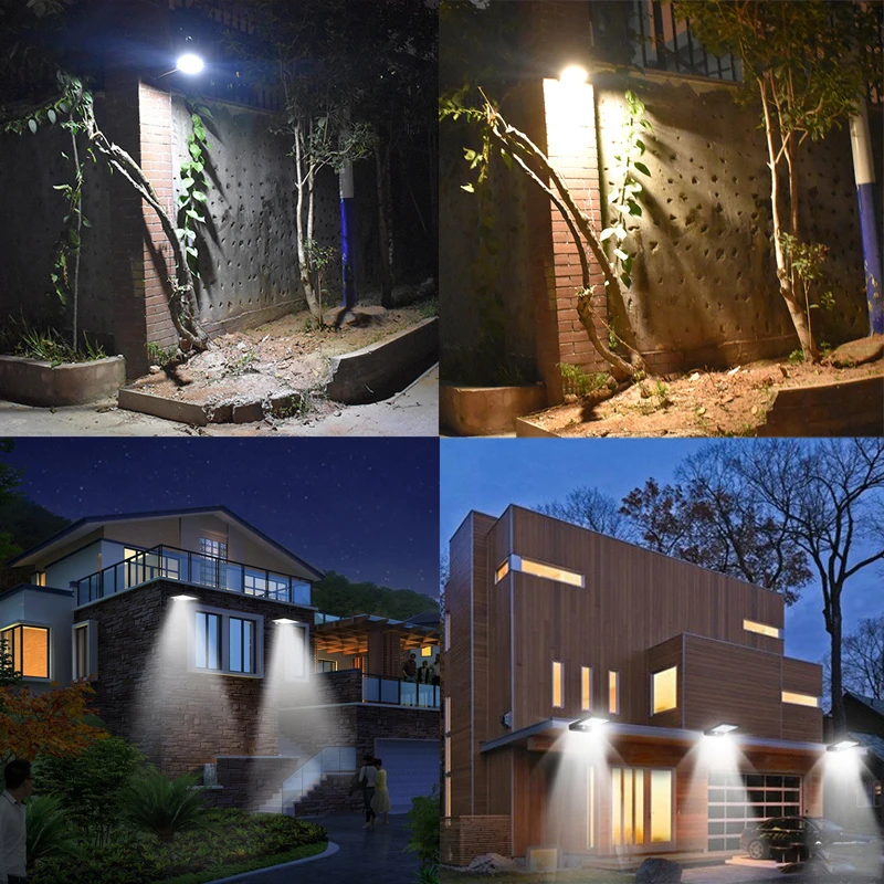 48 Светодиодный светильник на солнечных батареях регулируемый цвет с