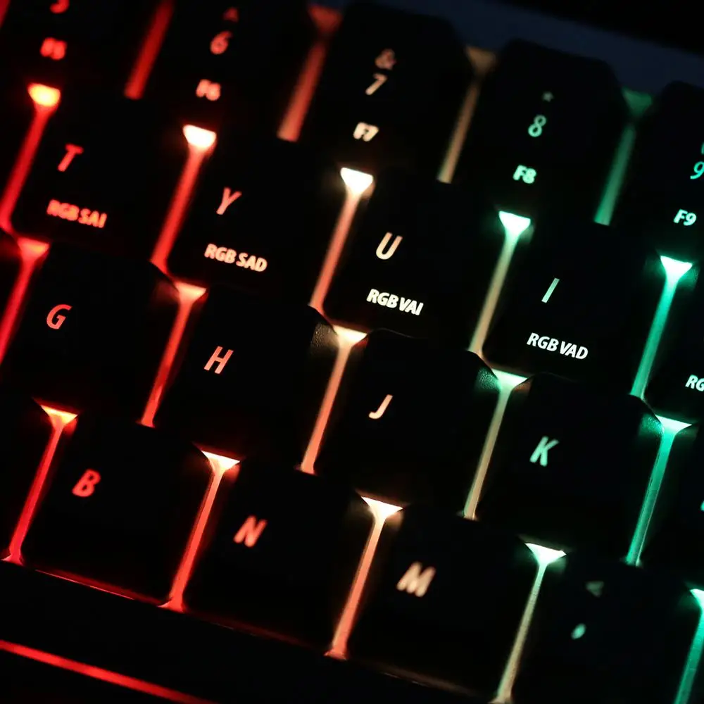 KBDfans 64 клавиши abs материал oem профиль колпачки с подсветкой 1 75 shift|Клавиатуры| |