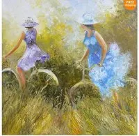 Искусство : качество оригинальные картины маслом на холсте лето развлечения|oil and