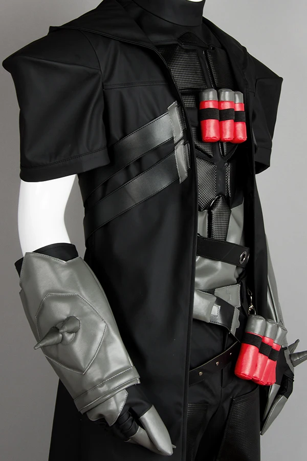 

HOT Game OW cosplay Black Gabriel Reyes Reaper Cosplay Costume Set Uniform Halloween Party Carnival Christmas Costumes Men