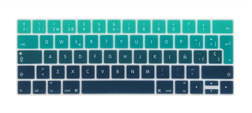 Испанский евро Ввод Клавиатура Обложка для 2016-2018 Macbook Pro 13 15 дюймов с сенсорной