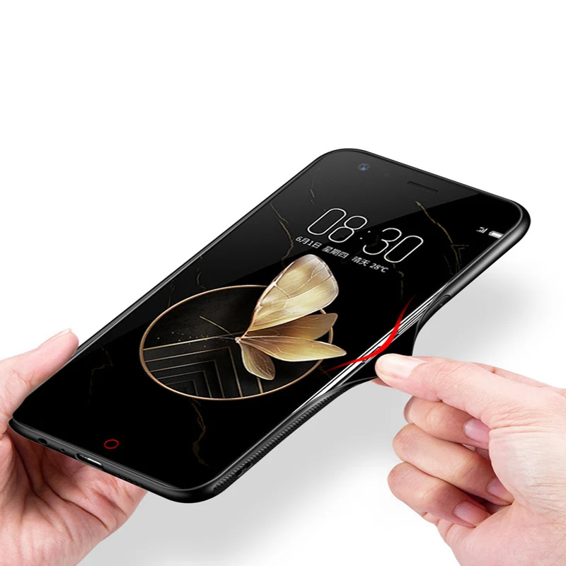Для NUBIA Z17lite nx591J чехол градиентное закаленное стекло+ чехол с мягкими краями для NUBIA Z 17 Z17 lite dream glass Чехол чехол s shell
