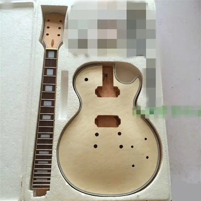 Электрогитарный корпус сделай сам с грифелем из розового дерева для LP style|Детали
