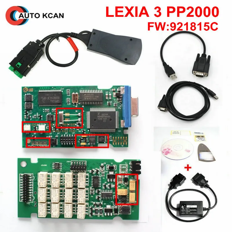 Автомобильный диагностический сканер Lexia 3 V48 Diagbox V7.83 + S1279 S.1279 Lexia3 PP2000 FW 921581C чип
