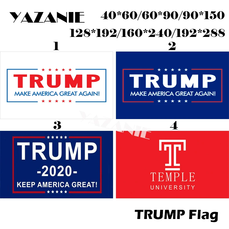 Фото YAZANIE 120*180 см/160*240 см/192*288 см большой Дональд флаг &quotТрамп" 2020 сохранить Америку