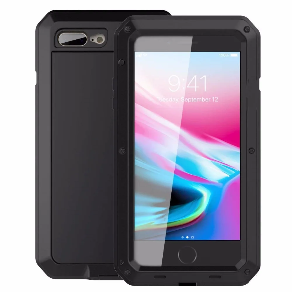 AKASO 360 Degree Full Cover Luxury Doom Armor Shock Metal Aluminum cell phone case For Samsung Galaxy S7 S8 Plus Edge |