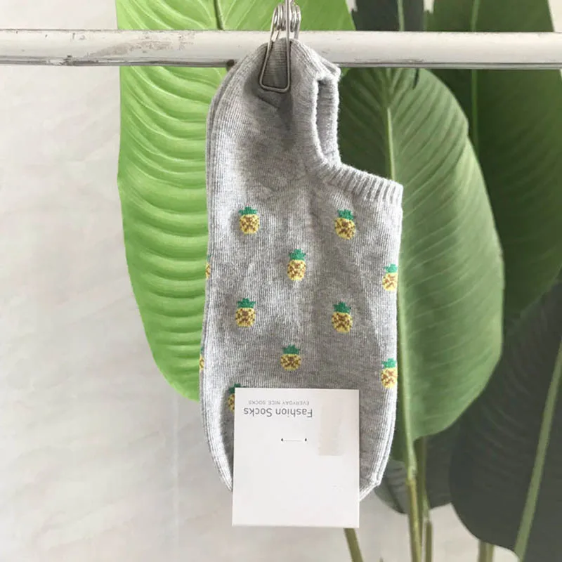 4 Spring/Summer High Quality Harajuku Fruit Peach Cherry Strawberry Pineapple Socks Cartoon Korean Style Women Socks Skarpetki - Цвет: 4