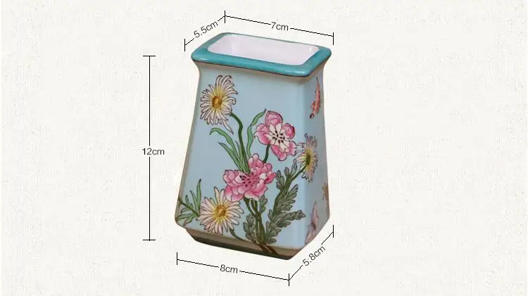 Красивая ручная краска, коллекционное украшение дома, дозатор мыла, Фарфоровые аксессуары для ванной комнаты, набор для ванной комнаты