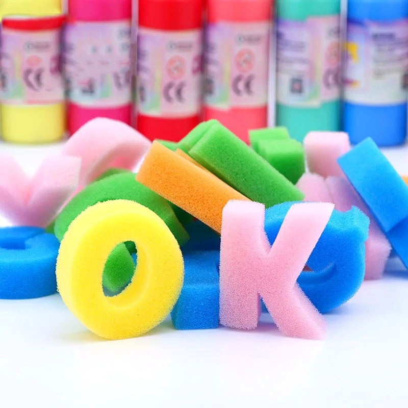 Детские DIY губки для рисования кисти для детского сада игрушки для рисования для детей художественная раскатка краски Рисование инструмент для граффити художественные материалы - Цвет: zimu