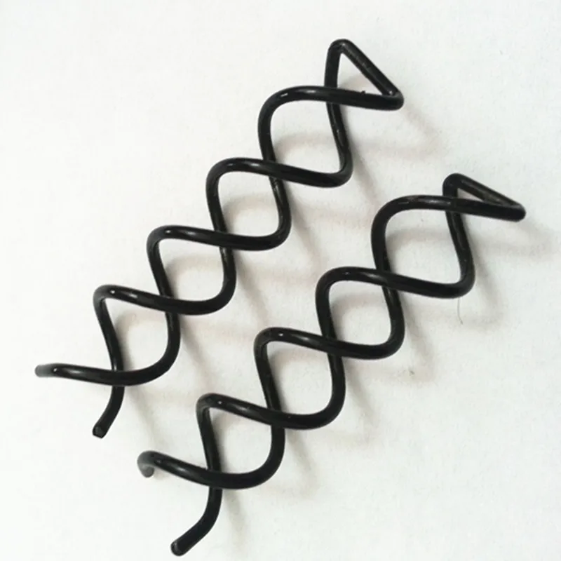 Черные инструменты для укладки волос спиральные вращающиеся винтовые заколки