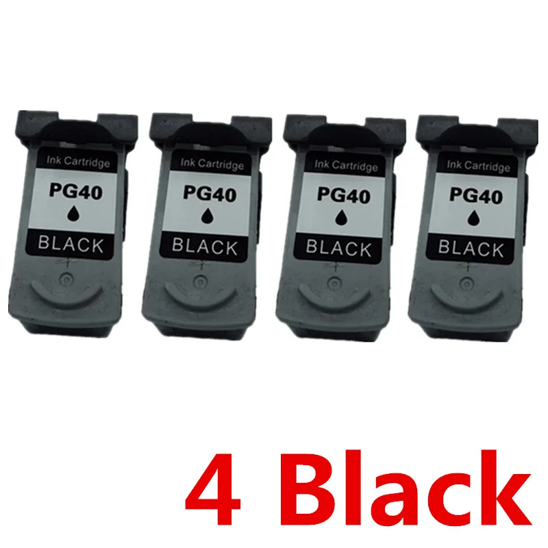 4 Black Восстановленные картриджи для Canon PG-40 PG 40 PG40 CL-41 CL41 CL 41 Pixma iP2580 iP1980 iP2680 MP145 MP150 MP160 MP170 - Цвет: 4 Black