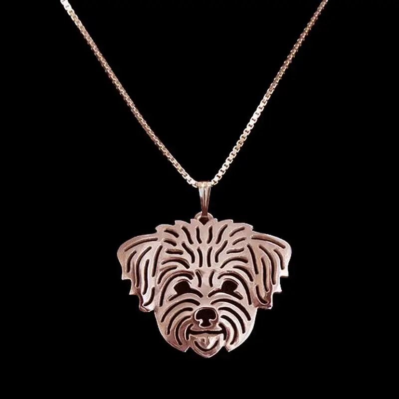 Лидер продаж женское хлопковое ожерелье с собакой ювелирные изделия Bichon Frise