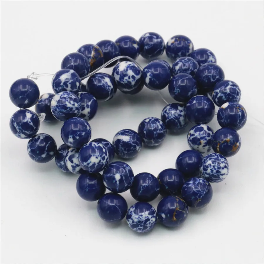 New Arrival Wholesale Lapis lazul blue Turkey Stone Many Sizes 4/6/8/10mm Beads Jewellery DIY Accessories Manual Women Gift | Украшения и