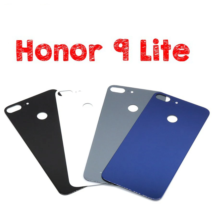 Задняя стеклянная крышка аккумулятора для Huawei Honor 9 Корпус задней двери панель Lite