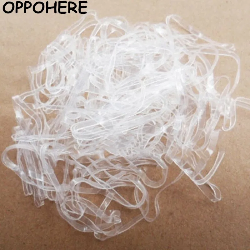 

200 шт./лот модная прозрачная резинка для женщин и девочек эластичная резинка для волос модные аксессуары для волос