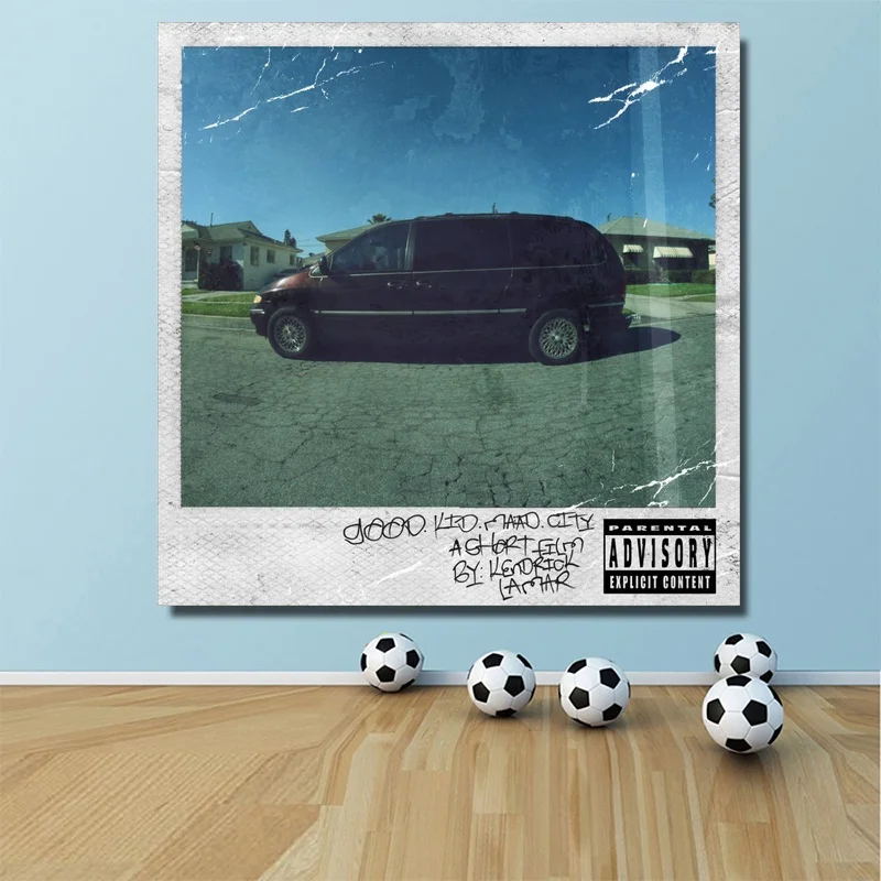 Kendrick Lamar Good Kid M.A.d City Deluxe постер музыкальный альбом Обложка художественный печать