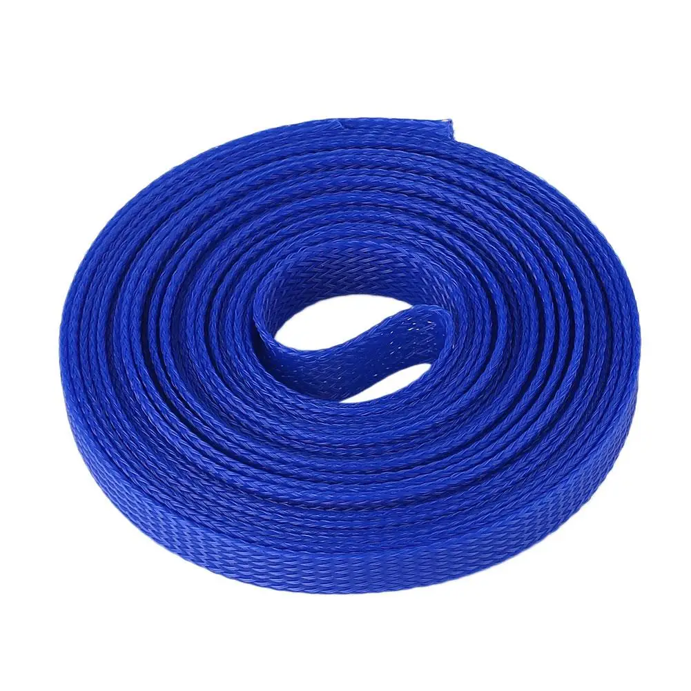 royalblue 5 м 6 мм Проволочный Кабель защитный цветной ПЭТ нейлоновый плетеный кабельный рукав высокой плотности жгут проводов защита ткацкого станка - Цвет: royalblue