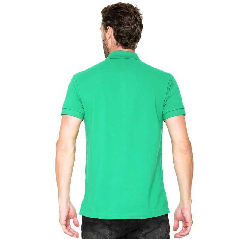 Мужская рубашка поло с короткими рукавами мужская из 100% хлопка | одежда
