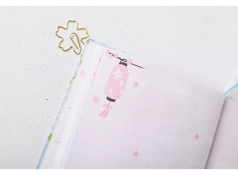 Милый держатель серии hardcover с вишня в цвету в Корейском стиле kawaii на планирования Ноутбук канцелярские принадлежности для школы для девочек A5 толстый
