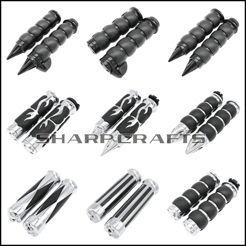 Motorcycle 1" Handlebars Hand Grips For Kawasaki Vulcan VN 400 1500 800 900 1600 2000 1700 Classic Nomad Drifter Vaquero Voyager