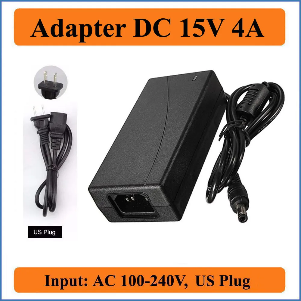 Адаптер переменного и постоянного тока 15 В 4 а с вилкой Стандарта США