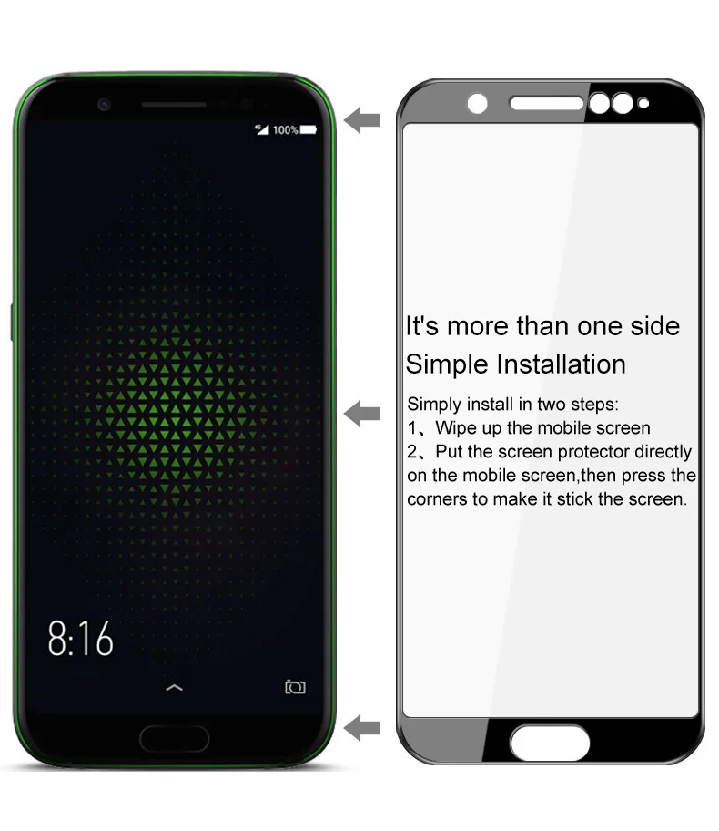 Для Xiaomi Black Shark стекло IMAK Полное покрытие экрана протектор для Xiaomi Black Shark закаленное стекло - Цвет: Black