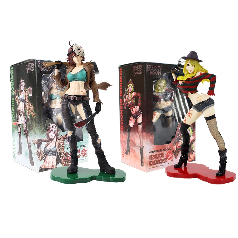 Фредди против Джейсона фигурки воорхей Памела кошмар на Elm Street Freddy Krueger Friday 13th Horror Bishoujo модель игрушки