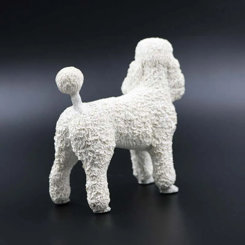 Mnotht 1/6 пуделя модель игрушки в виде животных собака смолы сцены аксессуар для