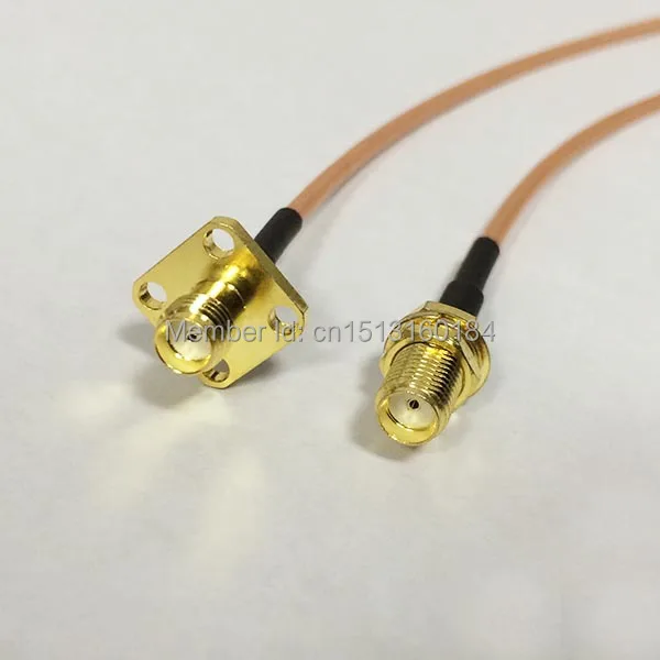 Коаксиальный кабель для модема разъем SMA типа Мама к панельному разъему RG316 15 см/30