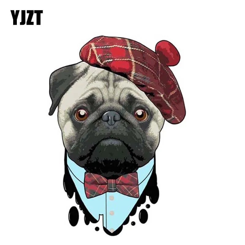 

YJZT 8,9 см * 13 см сильное украшение для очков "Собака" Автомобильная наклейка из ПВХ наклейка 12-30028