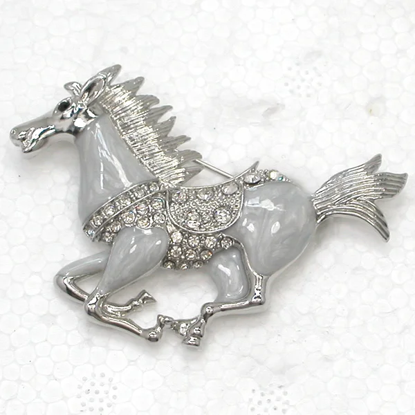 

Clear Rhinestone Horse Pin brooches C913 A
