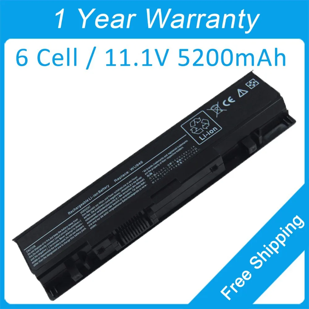 

5200mAh laptop battery for dell Studio 1558 PP33L PP39L RM803 RM804 WU959 KM958 KM904 WU946 312-0701 A2990667