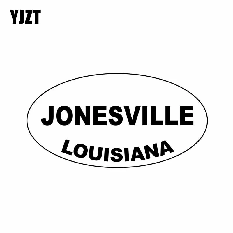 YJZT 14 2 см * 7 5 JONESVILLE LOUISIANA овальная Автомобильная Наклейка Виниловая наклейка