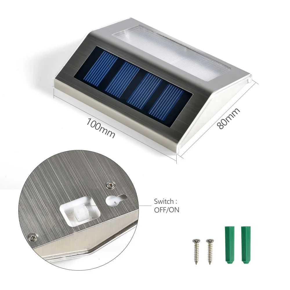 Солнечные ступенчатые огни светодиодные лестницы на солнечной энергии наружное