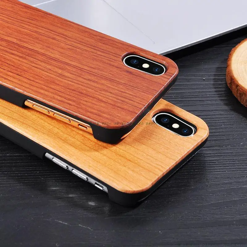 Чехол для iPhone X, XS, XR, Max, 8, 7, 6 S Plus, 5, SE, Fundas из натурального дерева+ твердая задняя крышка из поликарбоната, чехол для телефона s