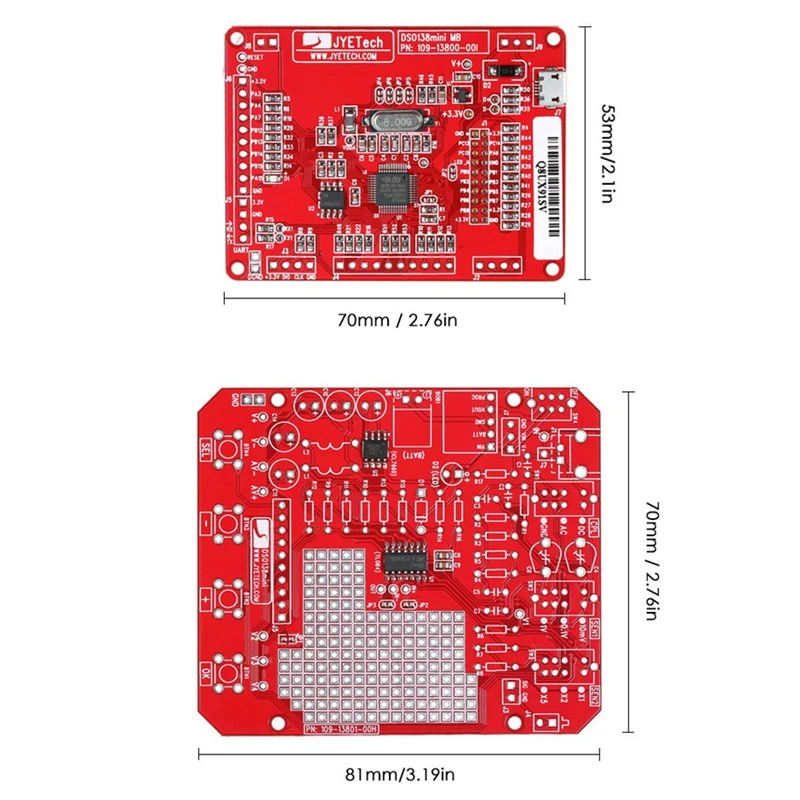 Dso138 13805K мини цифровой осциллограф Diy Kit Smd части предварительно припаянный