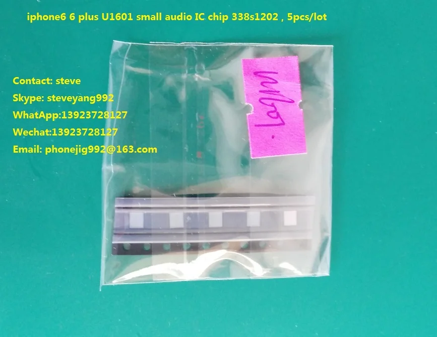 Iphone6 U1601 маленький аудио IC чип 338s1202 для iphone 6 + p plus 5 шт./лот оригинал|chip|chip icsm 2 |
