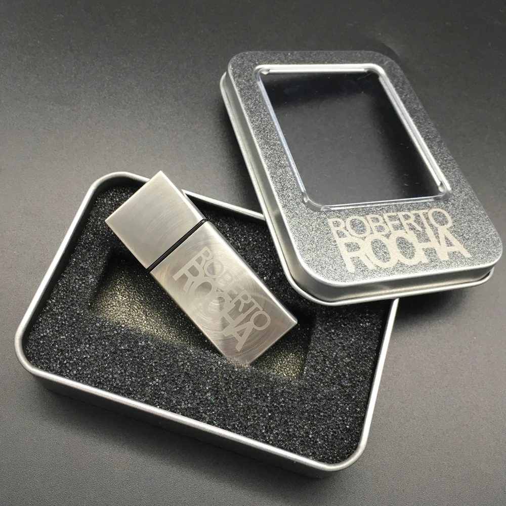 Металлический USB флеш накопитель Trangee 4 ГБ 8 16 32 флешка 2 0 металлическая коробка