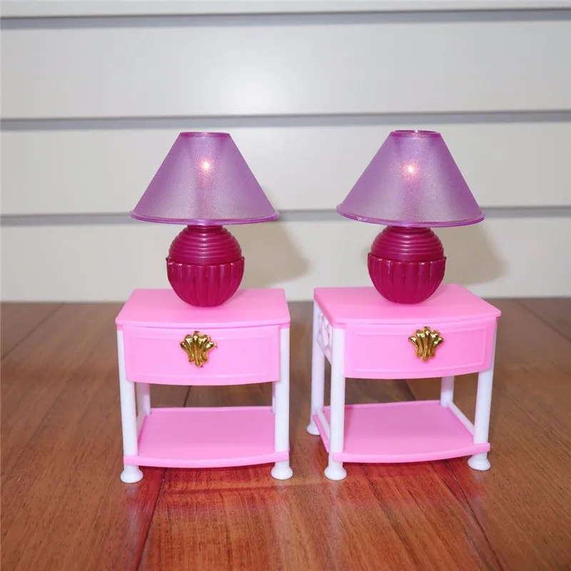 Миниатюрная мебель игровой набор для спальни кукольный домик Барби аксессуары с