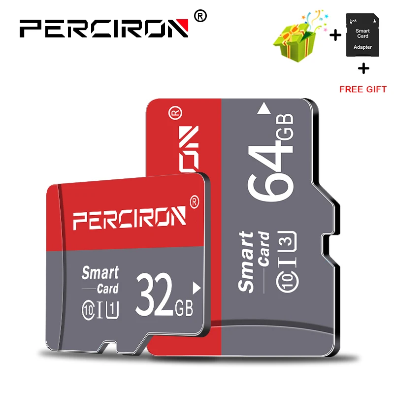 Карта памяти PERCIRION 8 ГБ 16 ГБ 32 ГБ micro sd карта 64 Гб tarjeta microsd 32 Гб mini TF карта 4 Гб флэш-накопитель с бесплатным адаптером