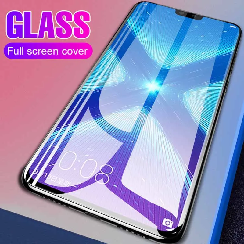 Защитное стекло закаленное 9D для Huawei Honor 8x 8c 8a pro 8s|Защитные стёкла и плёнки