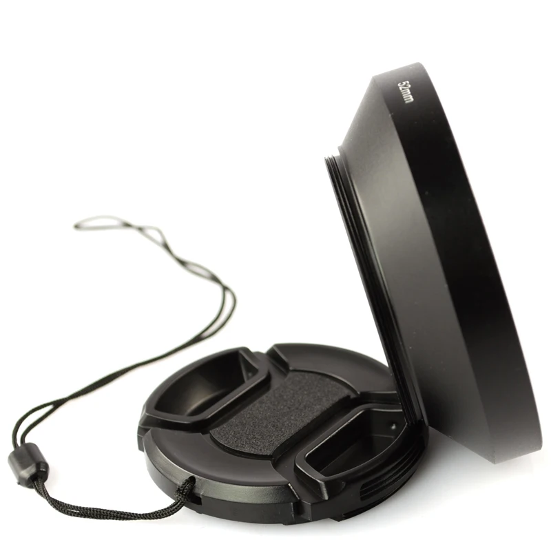 Черная металлическая бленда для объектива камеры 67 мм широкоугольная винтовая