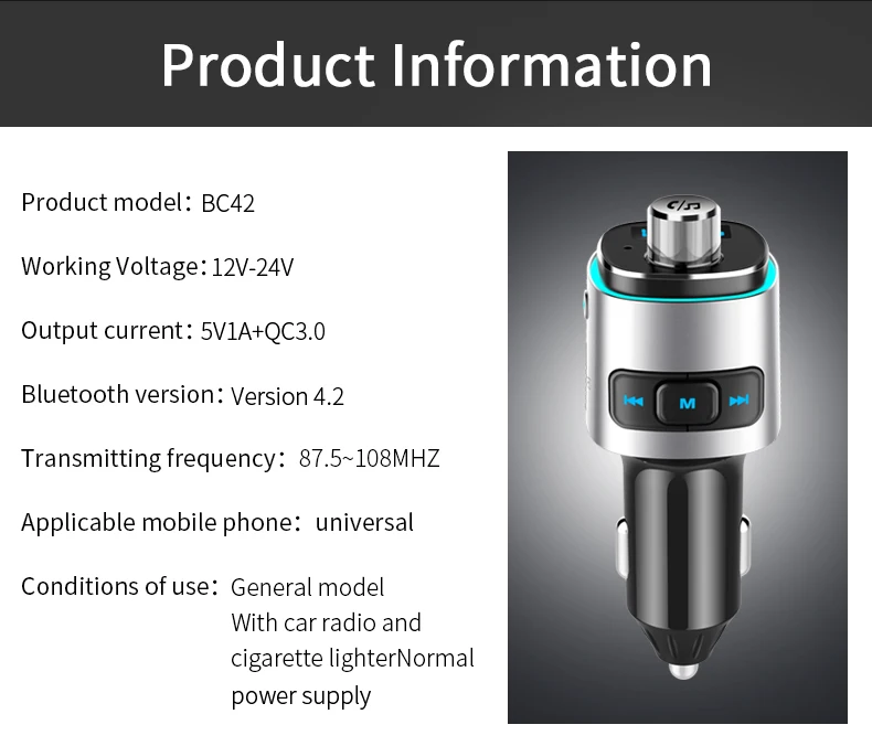 JILANG автомобильный Bluetooth fm-передатчик аудио Громкая связь автомобильный комплект аудио MP3 плеер Siri с QC3.0 Быстрый двойной USB Автомобильное зарядное устройство