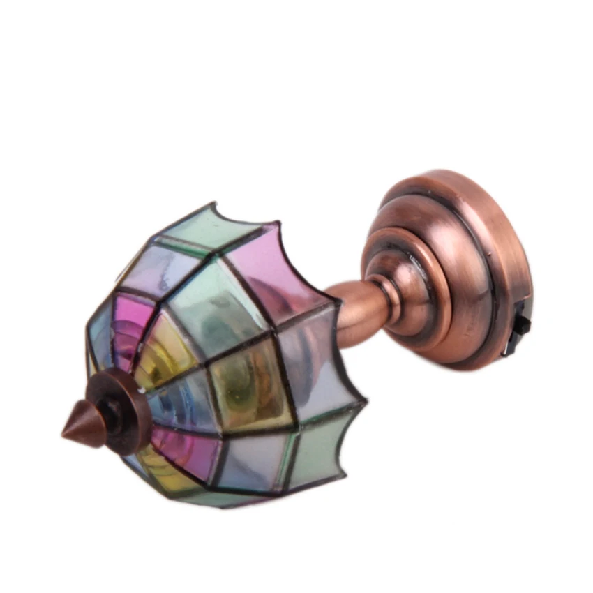 OMO 1:12 миниатюрная беспроводная бронзовая металлическая Светодиодная настольная