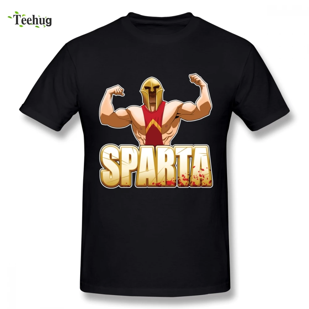 

Sparta Short Sleeve Anime For Man Novelty Unique Design Round Neck Homme Tee Shirt For Man