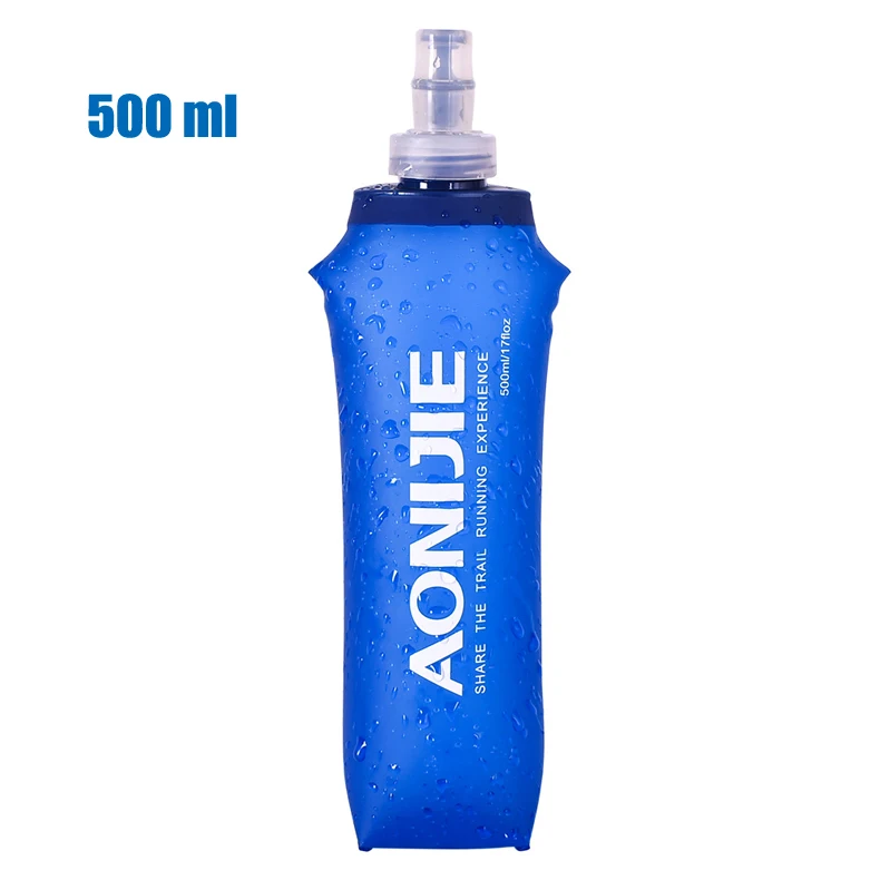 AONIJIE 500/250/170 мл ТПУ Спорт на открытом воздухе бутылка гидро мягкая термос бег Пеший Туризм Фитнес велосипедный Тактический столовой чайник воды Кувшин