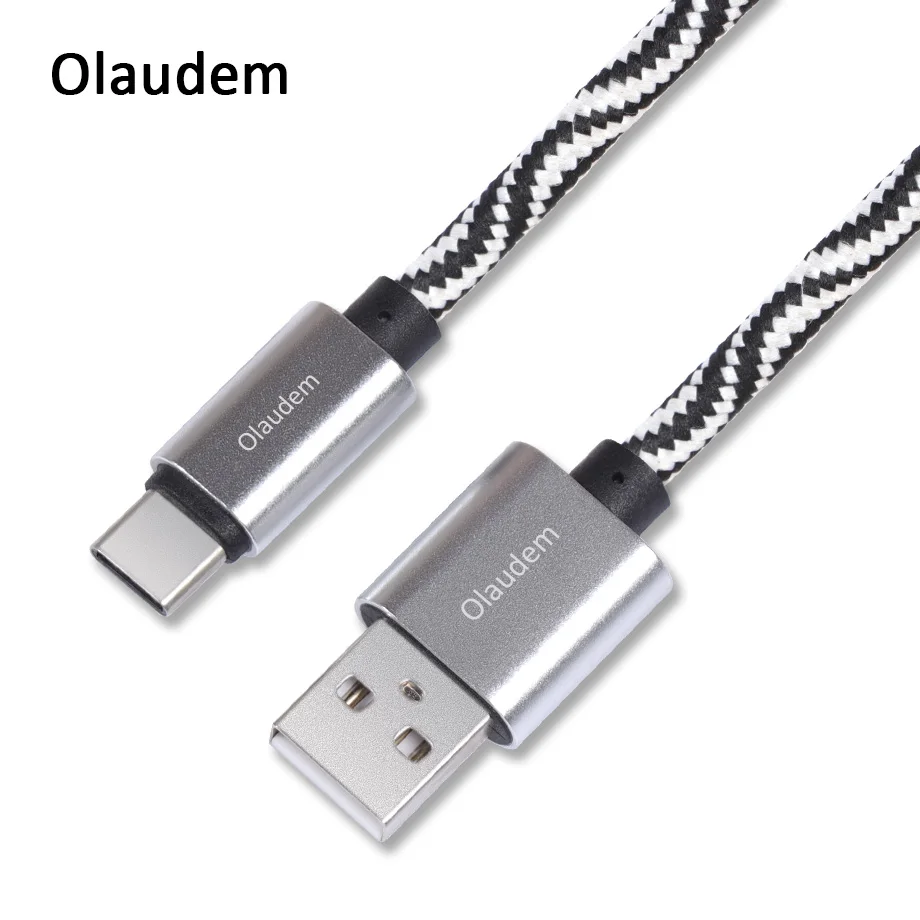 Шейные скобки... мобильный телефон кабели плетеный нейлоновый Тип usb C кабель для